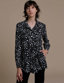 Alef Alef | אלף אלף - בגדי מעצבים | חולצת  FRIO שחור כתם לבן