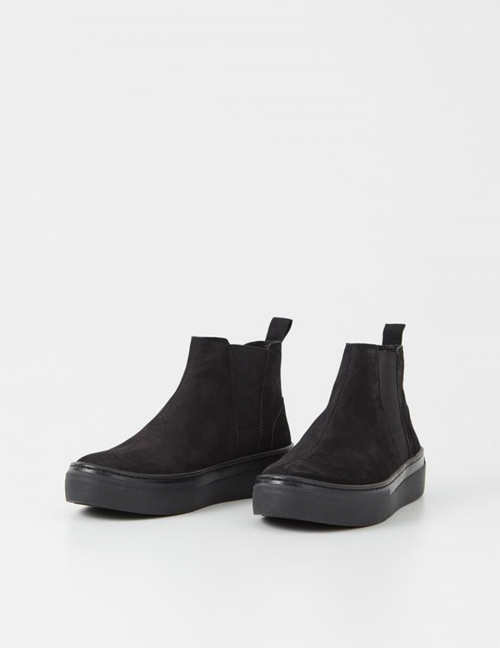 Alef Alef | אלף אלף - בגדי מעצבים | מגפון ZOE ז'מש שחור Alef Alef | אלף אלף - בגדי מעצבים | מגפון ZOE ז'מש שחור