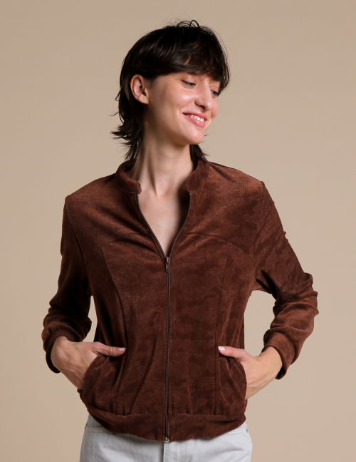 Alef Alef | אלף אלף - בגדי מעצבים | ז'קט FONZI חום Alef Alef | אלף אלף - בגדי מעצבים | ז'קט FONZI חום