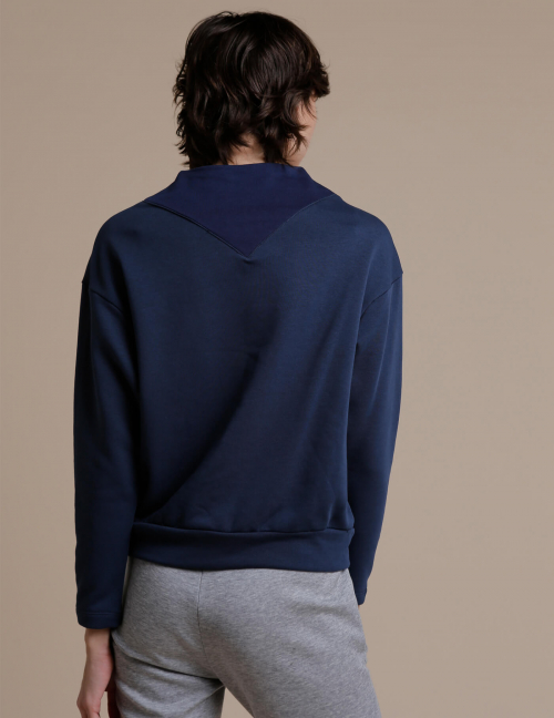 Alef Alef | אלף אלף - בגדי מעצבים | סווטשירט RAIN נייבי Alef Alef | אלף אלף - בגדי מעצבים | סווטשירט RAIN נייבי