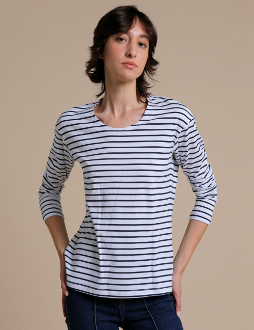 Alef Alef | אלף אלף - בגדי מעצבים | בייסיק HOME כחול פסים Alef Alef | אלף אלף - בגדי מעצבים | בייסיק HOME כחול פסים