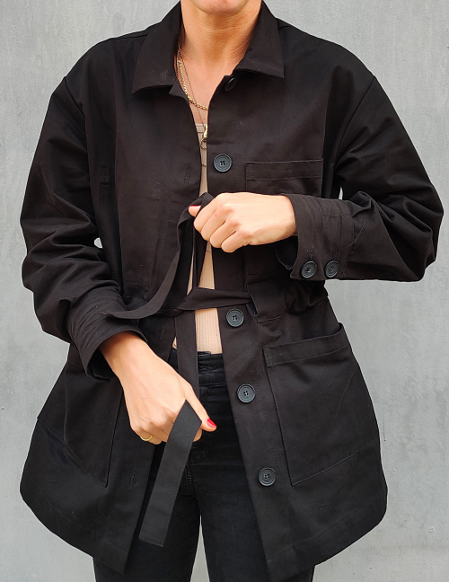 Alef Alef | אלף אלף - בגדי מעצבים | ז'קט S.B שחור Alef Alef | אלף אלף - בגדי מעצבים | ז'קט S.B שחור