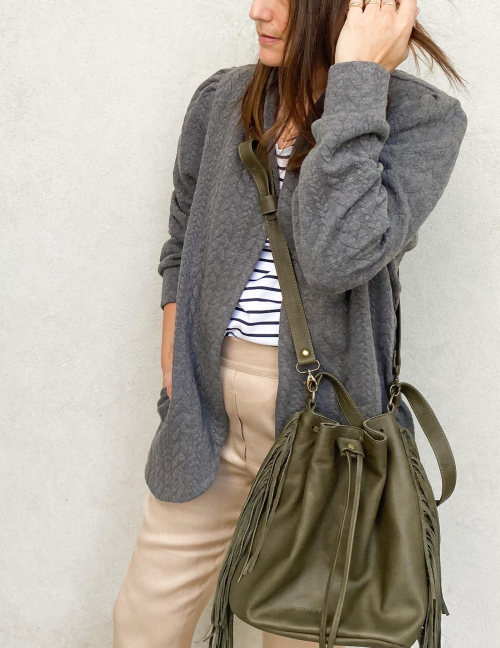 Alef Alef | אלף אלף - בגדי מעצבים | עליונית TORMENTA אפור Alef Alef | אלף אלף - בגדי מעצבים | עליונית TORMENTA אפור