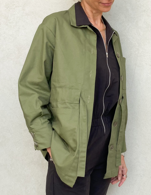 Alef Alef | אלף אלף - בגדי מעצבים | ז'קט S.B ירוק Alef Alef | אלף אלף - בגדי מעצבים | ז'קט S.B ירוק