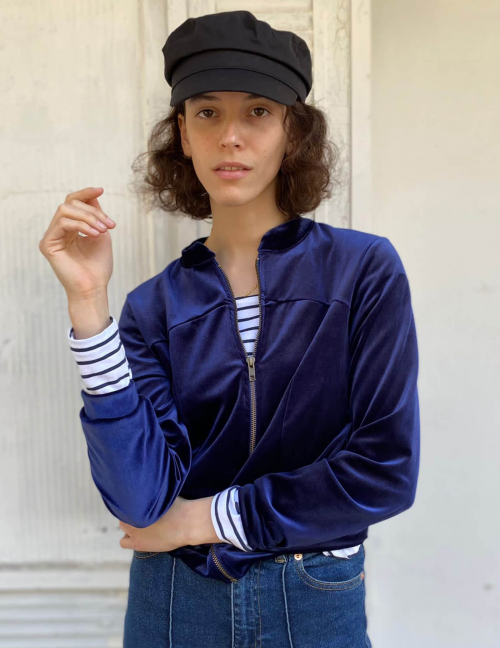 Alef Alef | אלף אלף - בגדי מעצבים | ז'קט FONZI נייבי Alef Alef | אלף אלף - בגדי מעצבים | ז'קט FONZI נייבי