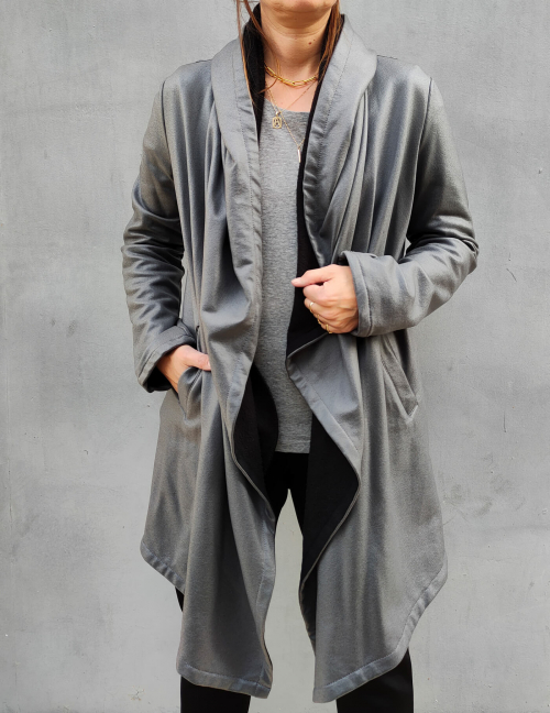 Alef Alef | אלף אלף - בגדי מעצבים | עליונית NOAH אפור כסוף Alef Alef | אלף אלף - בגדי מעצבים | עליונית NOAH אפור כסוף