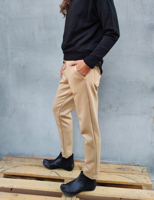 Alef Alef | אלף אלף - בגדי מעצבים | מכנסי SIMON קאמל Alef Alef | אלף אלף - בגדי מעצבים | מכנסי SIMON קאמל