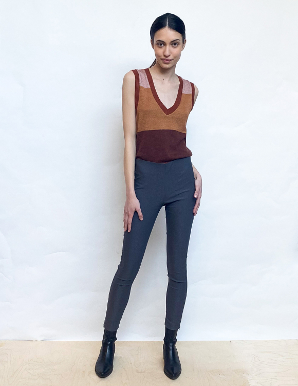 Alef Alef | אלף אלף - בגדי מעצבים | מכנסי ASI אפור מנצנץ Alef Alef | אלף אלף - בגדי מעצבים | מכנסי ASI אפור מנצנץ