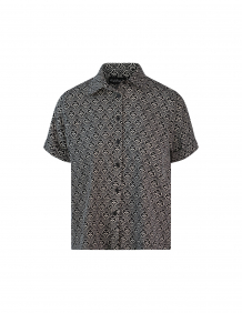 Alef Alef | אלף אלף - בגדי מעצבים | חולצת JUNGLE שחור לבן