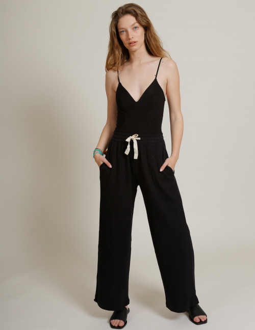 Alef Alef | אלף אלף - בגדי מעצבים | מכנסי CRISTO שחור Alef Alef | אלף אלף - בגדי מעצבים | מכנסי CRISTO שחור