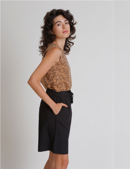 Alef Alef | אלף אלף - בגדי מעצבים | גופיית LALA מנומר Alef Alef | אלף אלף - בגדי מעצבים | גופיית LALA מנומר