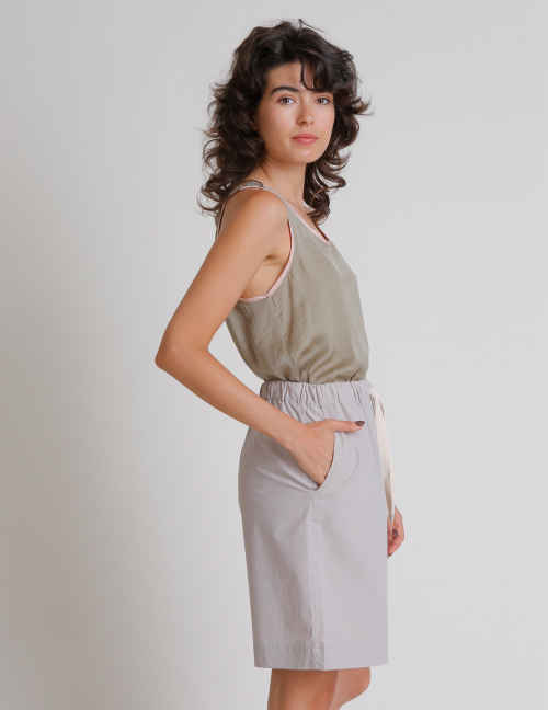 Alef Alef | אלף אלף - בגדי מעצבים | גופיית MONA זית Alef Alef | אלף אלף - בגדי מעצבים | גופיית MONA זית