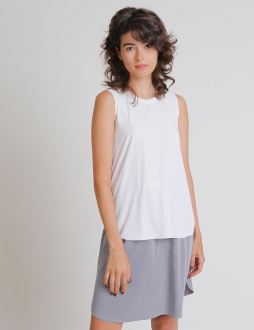 Alef Alef | אלף אלף - בגדי מעצבים | גופיית LALA שמנת ריב Alef Alef | אלף אלף - בגדי מעצבים | גופיית LALA שמנת ריב