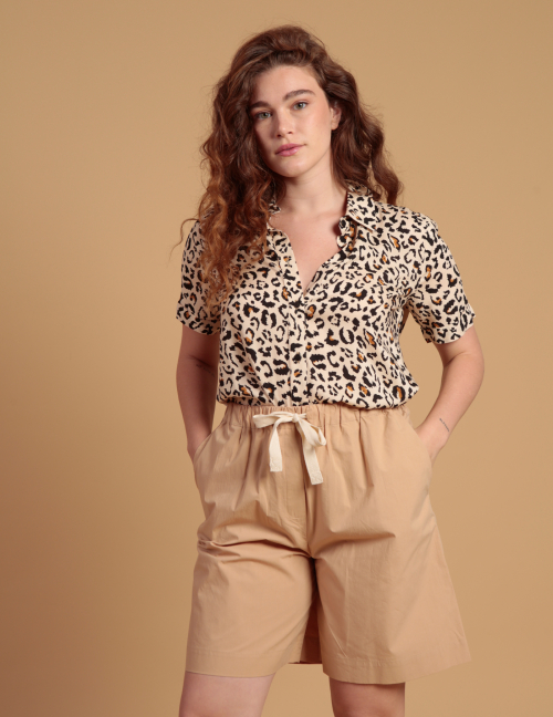 Alef Alef | אלף אלף - בגדי מעצבים | חולצת JUNGLE מנומר Alef Alef | אלף אלף - בגדי מעצבים | חולצת JUNGLE מנומר