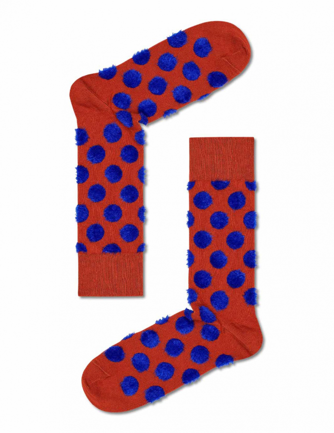 Alef Alef | אלף אלף - בגדי מעצבים | זוג Happy socks חום כחול פרווה