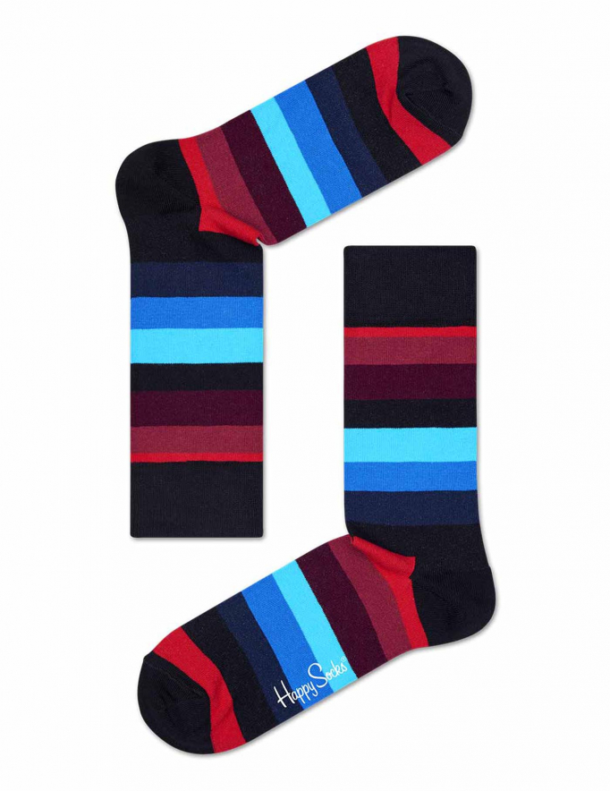Alef Alef | אלף אלף - בגדי מעצבים | זוג Happy socks פסים צבעוני