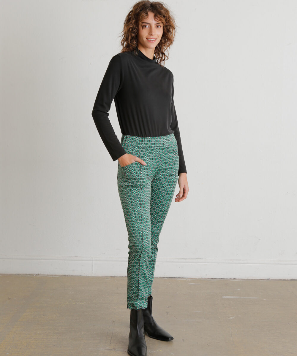 Alternative view of מכנסי EVA הדפס ירוק