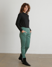 Alef Alef | אלף אלף - בגדי מעצבים | מכנסי EVA הדפס ירוק