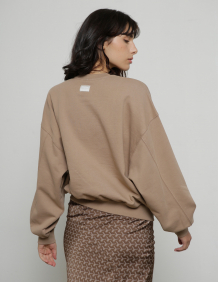 Alef Alef | אלף אלף - בגדי מעצבים | Lizl Sweatshirt נוגט
