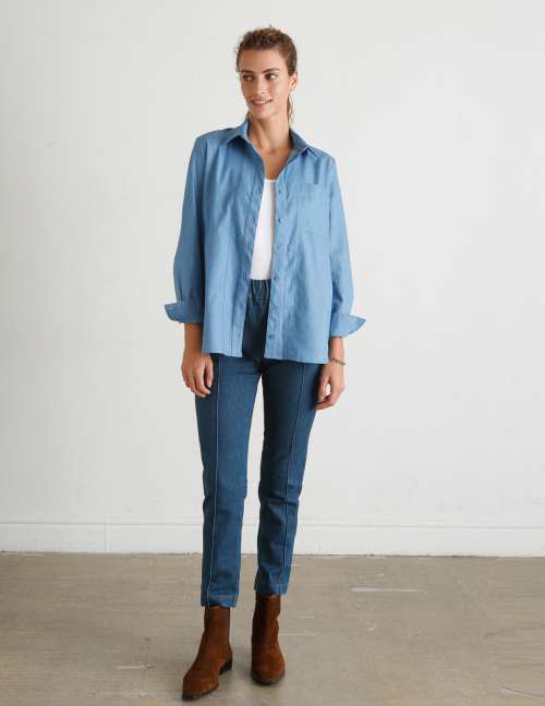 Alef Alef | אלף אלף - בגדי מעצבים | מכנסי BOBBIE ג'ינס Alef Alef | אלף אלף - בגדי מעצבים | מכנסי BOBBIE ג'ינס