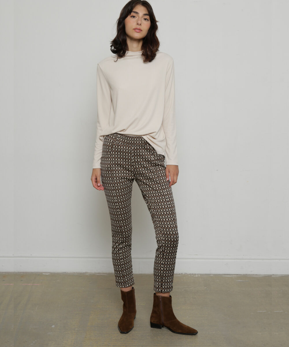 Alternative view of מכנסי EVA הדפס חום