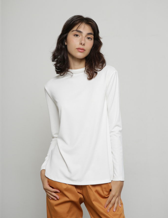 Alef Alef | אלף אלף - בגדי מעצבים | חולצת DONNA לבנה