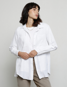Alef Alef | אלף אלף - בגדי מעצבים | חולצת NINA לבנה
