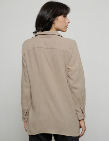 Alef Alef | אלף אלף - בגדי מעצבים | חולצת NINA מוקה
