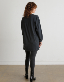 Alef Alef | אלף אלף - בגדי מעצבים | שמלת פרינט WHITNEY שחור