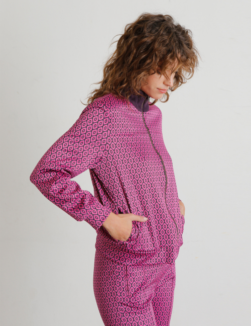 Alef Alef | אלף אלף - בגדי מעצבים | עליונית TUCKER ורוד פרינט Alef Alef | אלף אלף - בגדי מעצבים | עליונית TUCKER ורוד פרינט