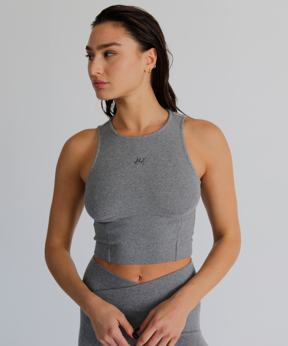 טופ AIR אפור מלאנז'