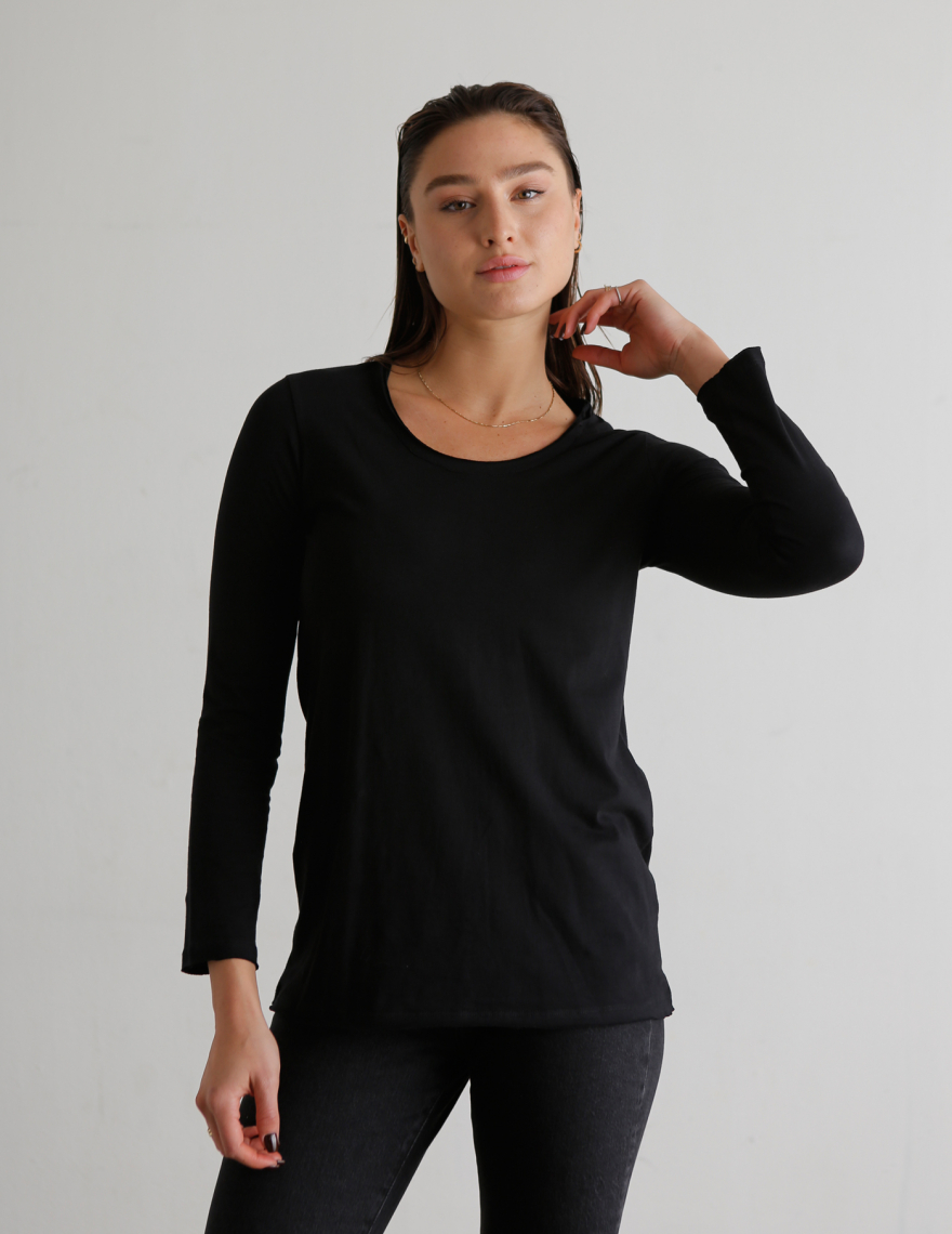 Alef Alef | אלף אלף - בגדי מעצבים | חולצת CYNDI שחור