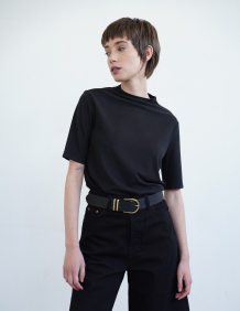 Alef Alef | אלף אלף - בגדי מעצבים | חולצת INFINITE שחורה