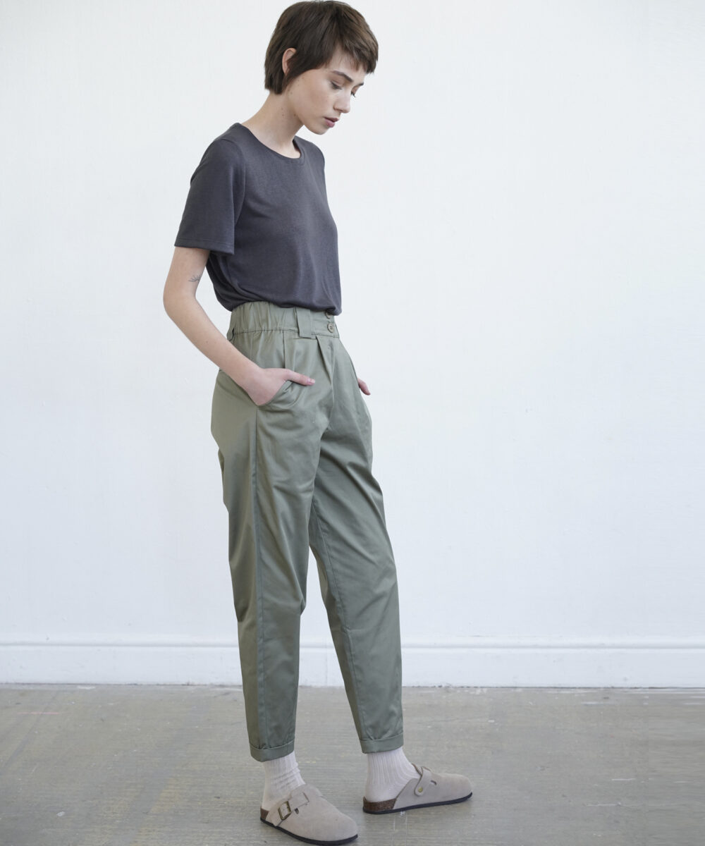 מכנסי GRACE זית