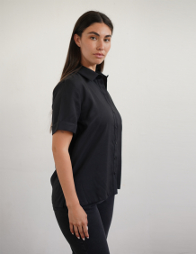 Alef Alef | אלף אלף - בגדי מעצבים | חולצת  TIMELESS פחם