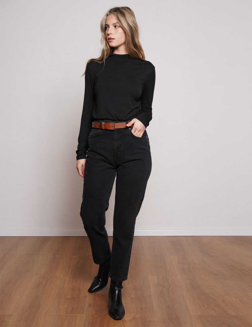 Alef Alef | אלף אלף - בגדי מעצבים | THE A' DENIM BLACK Alef Alef | אלף אלף - בגדי מעצבים | THE A' DENIM BLACK