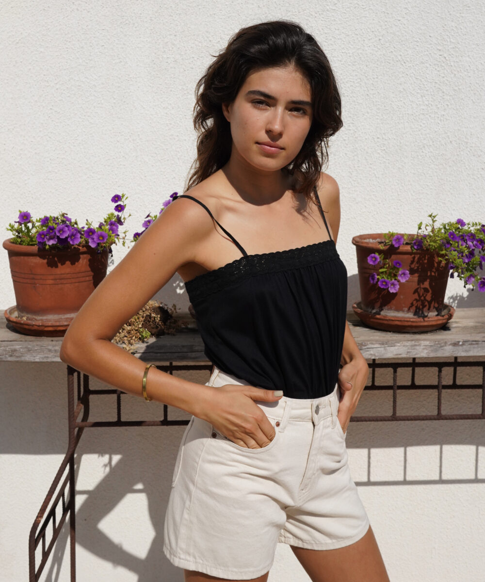 גופיית ISLAND שחורה