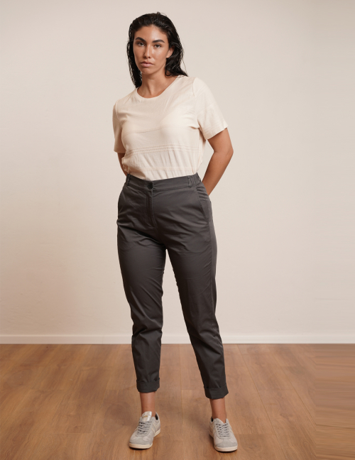 Alef Alef | אלף אלף - בגדי מעצבים | מכנסי STEFANO אפור Alef Alef | אלף אלף - בגדי מעצבים | מכנסי STEFANO אפור