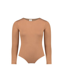 Alef Alef | אלף אלף - בגדי מעצבים | NO.10- FITTED BODYSUIT CAMEL