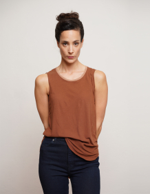 Alef Alef | אלף אלף - בגדי מעצבים | NO.6 TANK TOP BROWN