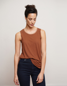 Alef Alef | אלף אלף - בגדי מעצבים | NO.6 TANK TOP BROWN