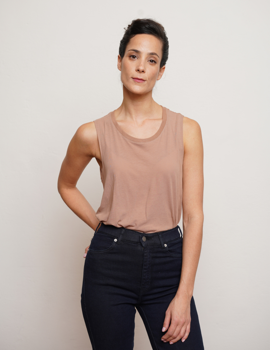 Alef Alef | אלף אלף - בגדי מעצבים | NO.6 TANK TOP KHAKI