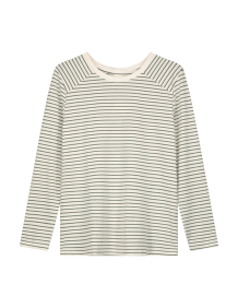 Alef Alef | אלף אלף - בגדי מעצבים | NO.16 STRIPED LONG T-SHIRT GREEN STRIPES