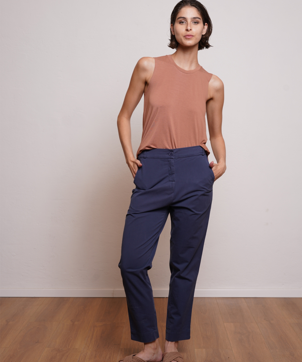 מכנסי  STEFANO B נייבי ווש