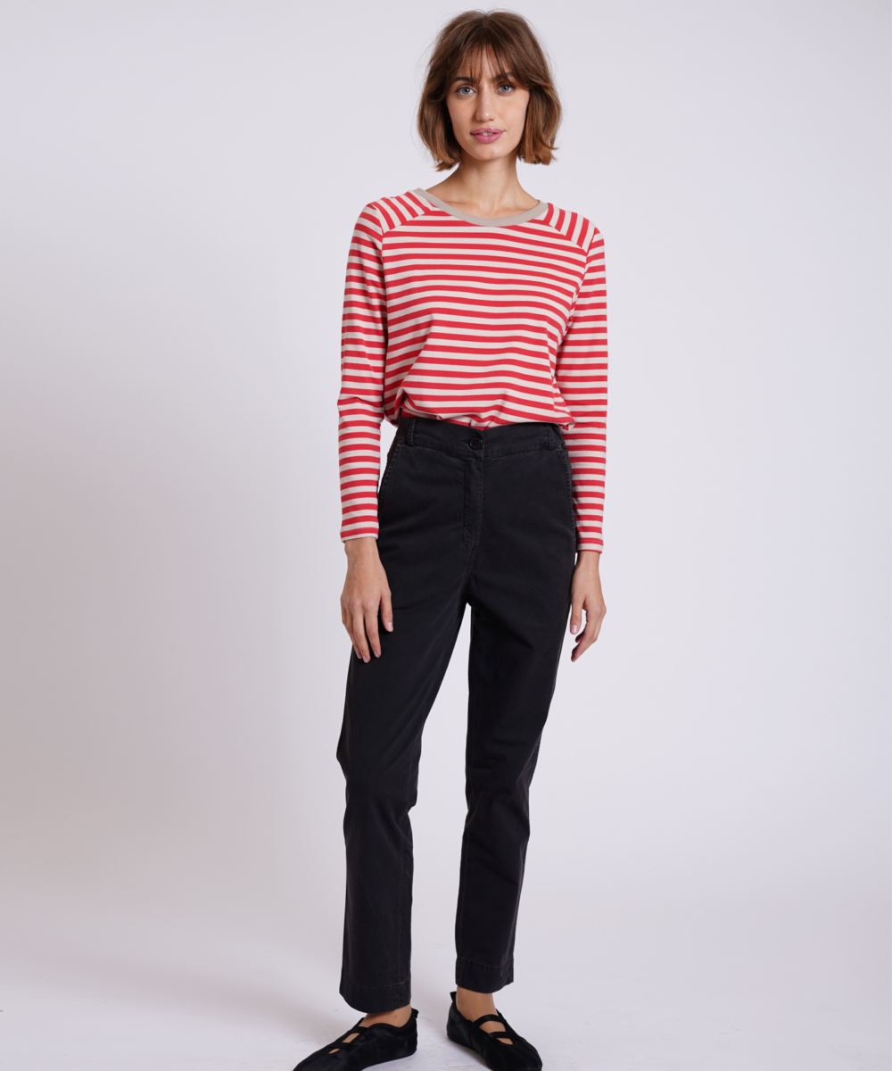 מכנסי  STEFANO B שחור ווש