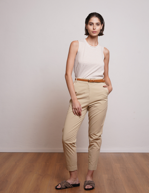 Alef Alef | אלף אלף - בגדי מעצבים | מכנסי STEFANO B ענבר ווש Alef Alef | אלף אלף - בגדי מעצבים | מכנסי STEFANO B ענבר ווש