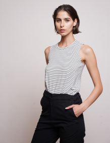 Alef Alef | אלף אלף - בגדי מעצבים | NO.6A TANK TOP BLACK STRIPES