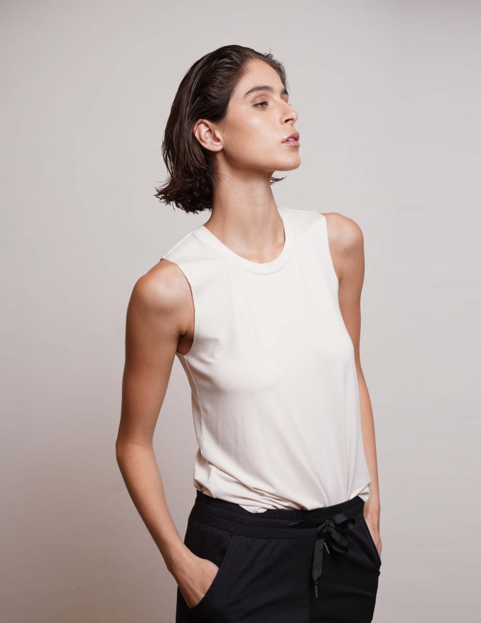 Alef Alef | אלף אלף - בגדי מעצבים | NO.6A TANK TOP CREAM