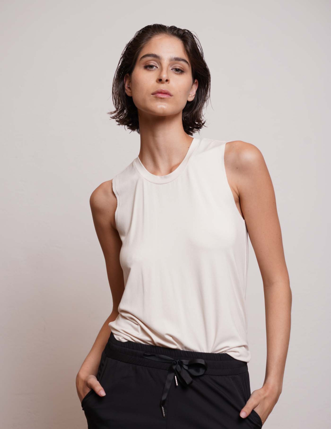 Alef Alef | אלף אלף - בגדי מעצבים | NO.6A TANK TOP CREAM