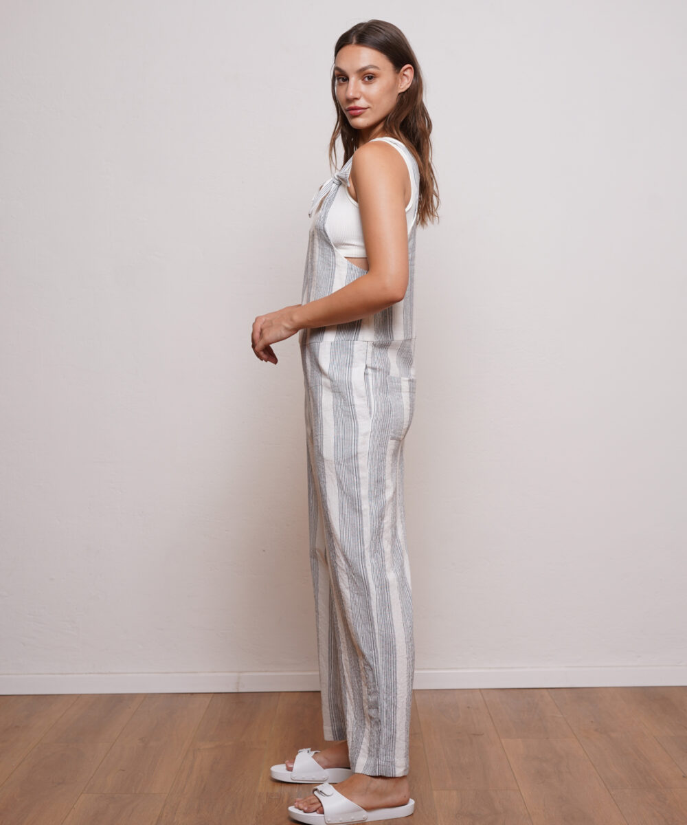 Alternative view of אוברול JASMIN פסים שחור